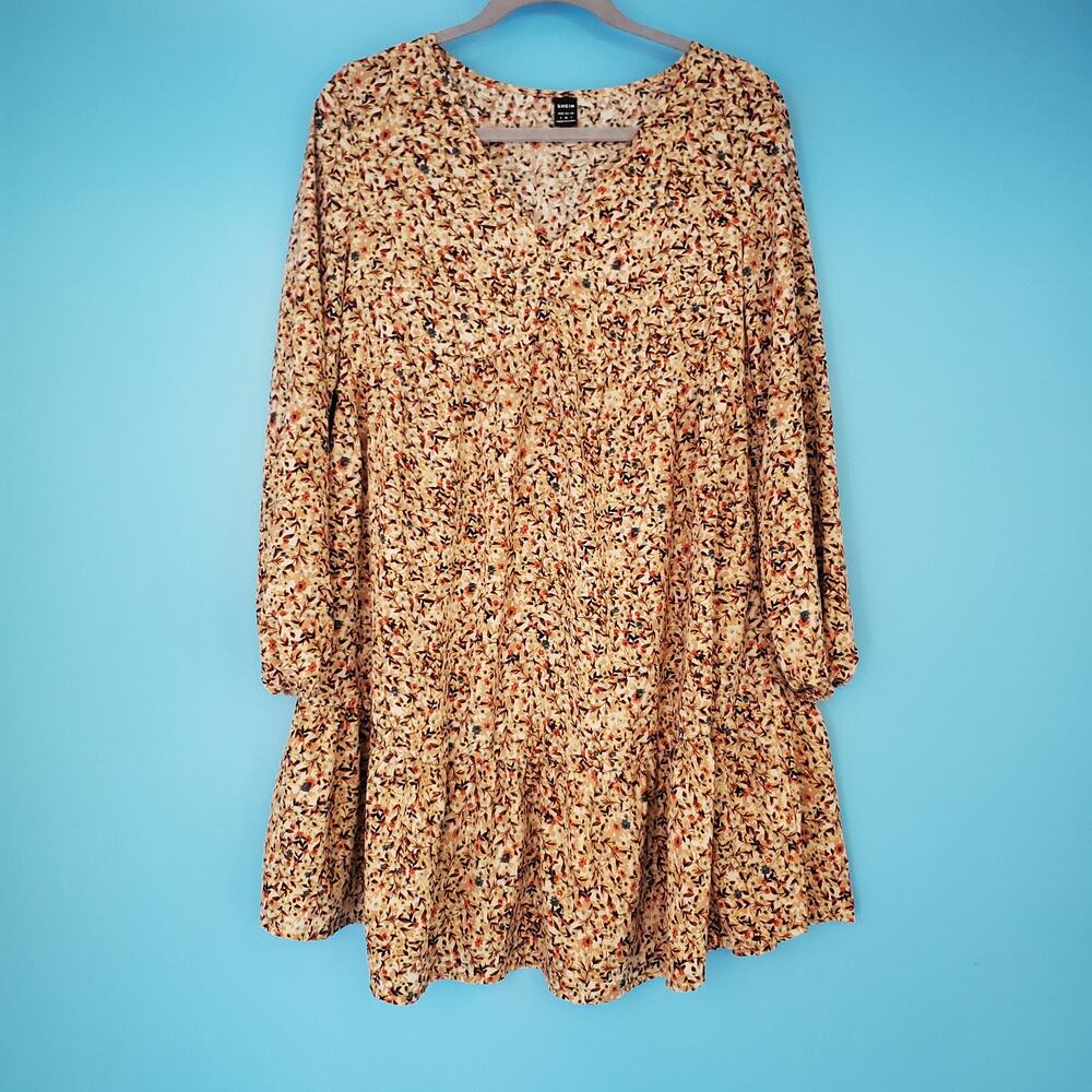 SHEIN Dress Size Small Shift Dress Long Sleeve Floral